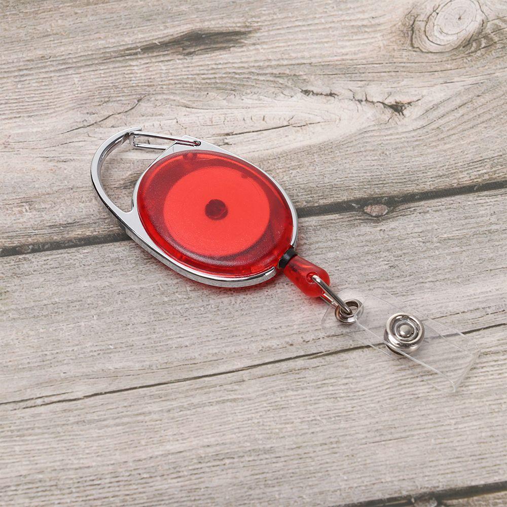 Office Supplies Durable Clip Anti-Lost Clip ID Name Card Badge Holder Retractable Lanyards Key Ring