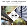 Premium-Pack Of 8 Belt Guide Roller Shutter Belt Guide With Roller And Brush Roller Blind Belt Guide(Roll Up To 23Mm Belt Width)