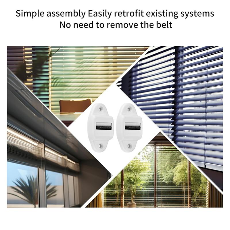 Premium-Pack Of 8 Belt Guide Roller Shutter Belt Guide With Roller And Brush Roller Blind Belt Guide(Roll Up To 23Mm Belt Width)