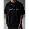 Heren C'est La Vie Bedrukt Zomer T-shirt - Zachte Geribbelde Kraag, Licht Elastisch Normaal Pasvorm Casual T-shirt, voor Dagelijks Gebruik en Trendy Outfits