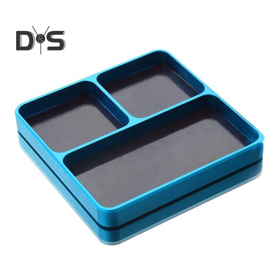 

Магнитный электронный ремонтный органайзер для винтов Лоток для деталей с 3 отделениями Многоцелевой держатель винтов Магнитный лоток для инструментов