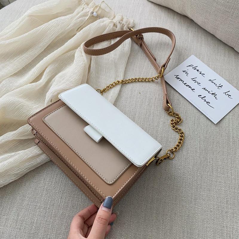 Compact Leather Crossbody Bags For Women Chain Shoulder Messenger Bag Lady Travel Purses And Handbags Premium Durable