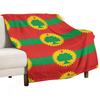 Flagge des Oromo-Volkes (Oromoo) Kuscheldecke Weichste Nickerchenbett Extra Große Überwürfe