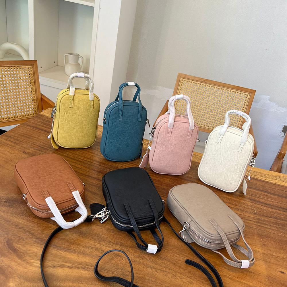 2025 Simple Small Genuine Leather Crossbody Bag First Layer Of Cowhide Women Handbags Purse Mini Shoulder Bag With Handle