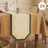 Chinese Traditional Table Runner Cotton And Linen Tea Table Mat Tassel Lace Table Cover Home Decor TV Cabinet Table Runners