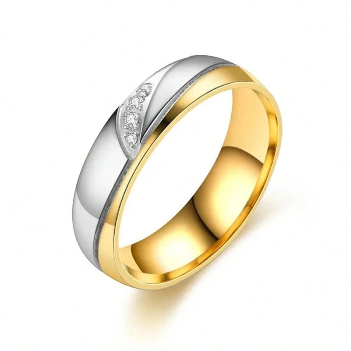 

Fashion Stainless Steel Couple Rings For Men Women with Rhinestones Zirconia Rings Wedding Party Valentines Day Gifts 13