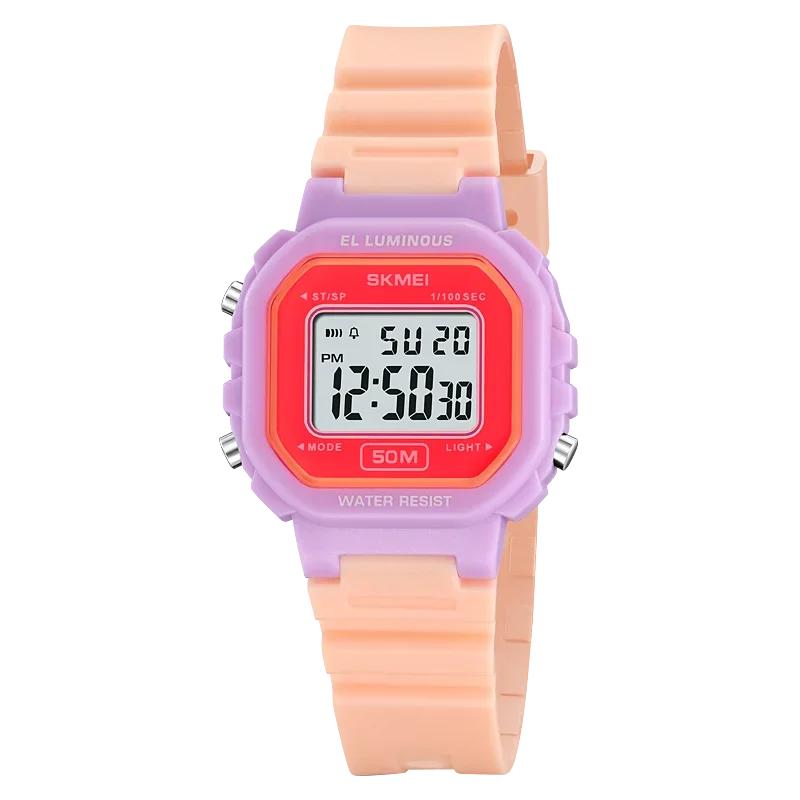 SKMEI 2326 Orologi da Polso Digitali Casual Impermeabili 5Bar Conto alla Rovescia Sveglia Femminile Data Automatica Sport Freschezza Orologio Donna Crono