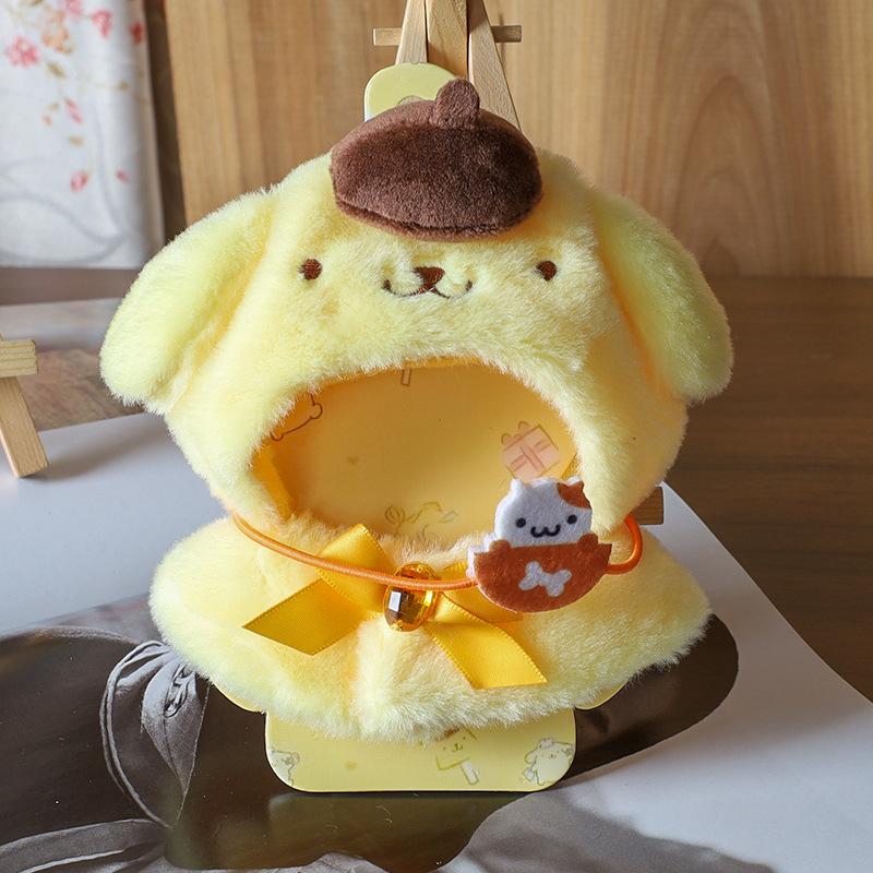 15Cm  Cute Plush Doll'S Clothes Cape Skirt Suit Sitting Party  Kuromi Clothes Monsters Vinyl Labubu Clothes