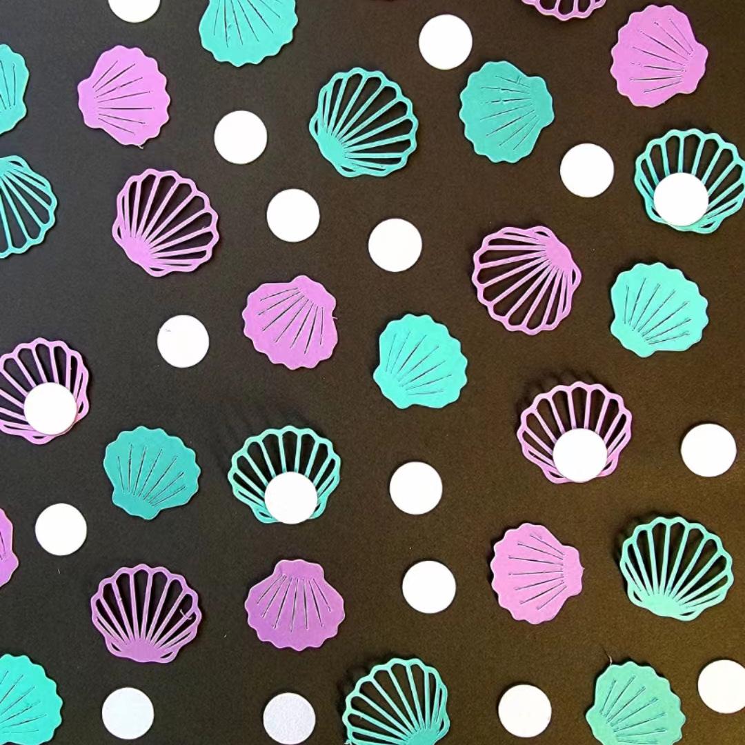 Underwater World Shell & Pearl Confetti for Summer Party Decor