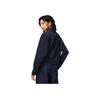 Li Ning Sports Lifestyle Series Letter Embroidery Polo Loose Single-Breasted Denim Jacket Women Jacket Denim-Blue AJDT366-2
