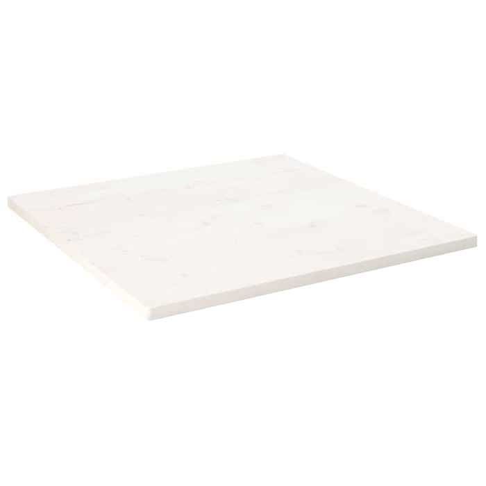 VidaXL Table Top White 80x80x2.5 Cm Solid Pine Wood 824391