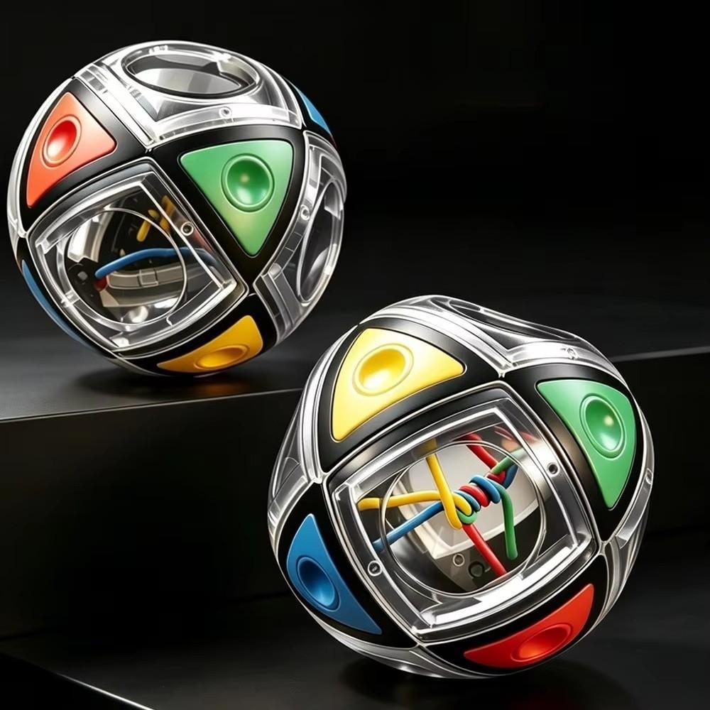 Color Matching Twisty String Cube 3D Brain Teaser Unlocking Puzzle Toy Holiday Gift