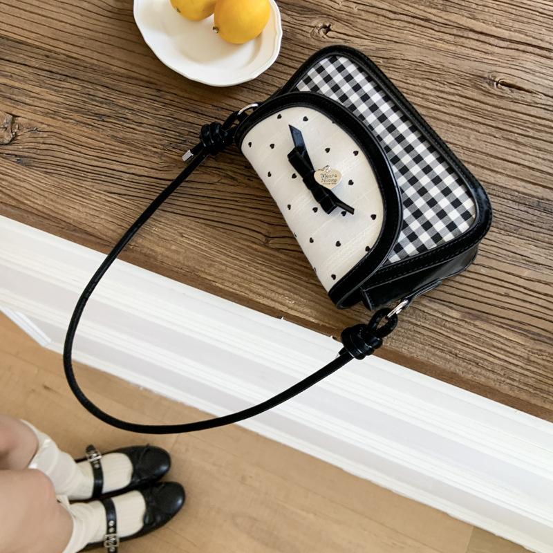 Casual Fashion Handbag Bag Women Ins Summer New Bow Simple Trend High Sense Messenger Handbag