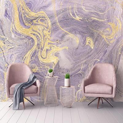 Tapet 3D Modă de Lux Marmură Violetă Murală Living Modern Canapea Perete de Fundal TV Murală