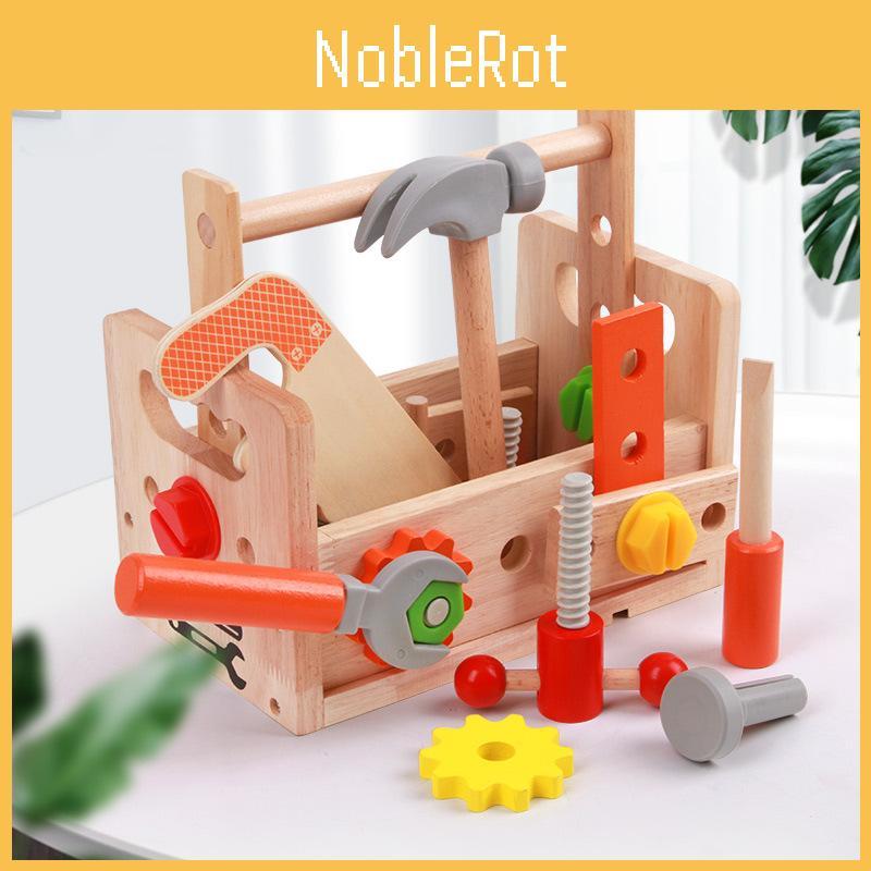 Holzspielzeug Reparaturwerkzeug-Set Für Kinder Mit Schraubendreher und Muttern Pädagogisches Spielset