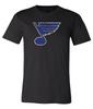 St Louis Blues Tričko s distressed logem S-6XL Sledování!! Unisex tričko