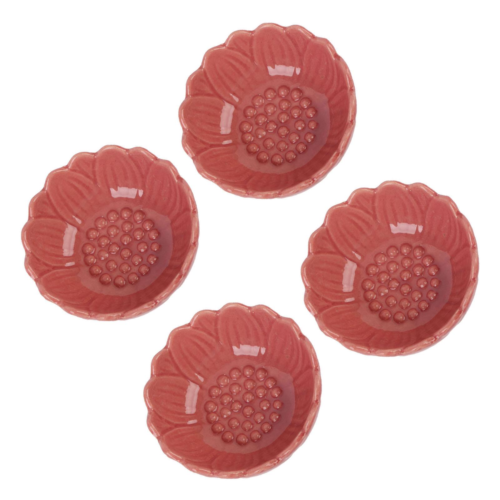 

4 Pcs Ceramic Dish For Oil Warmer Diffuser Bowl Holder Crackle Ice Pattern Essential Oil Plate Tlight Candle Holder Plate