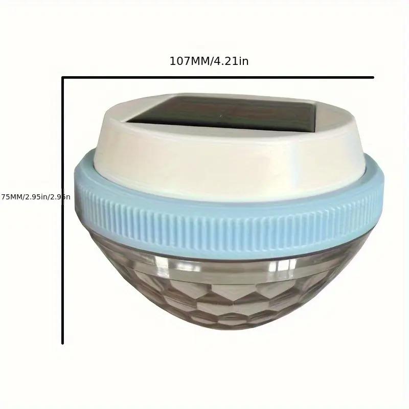 1-2Pack Solar Floating Pool Lights RGB Colour Changing Waterproof Pond Lights for Swimming Pool Yard Path Patio Garden Decor