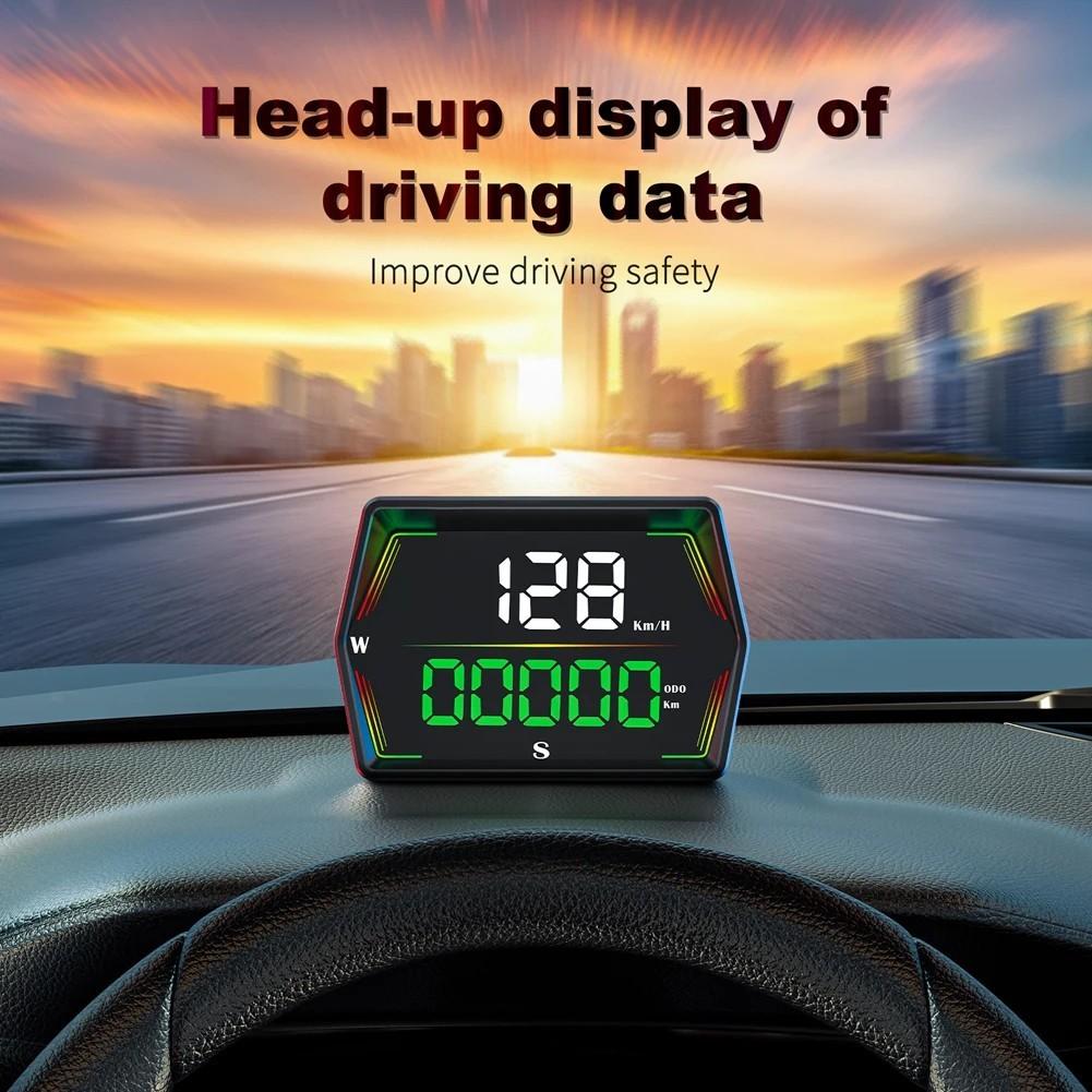 

Digital Speedometer GPS Head Up Display Speed Meter Automatic Light Sensor