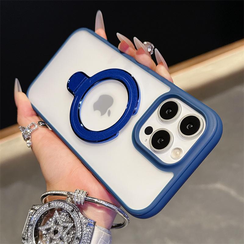 Applicable To iPhone16ProMax Magnetic Suction Bracket, Mobile Phone Case, Premium Sense Apple 15 Matte Anti-drop 14 Protective Case