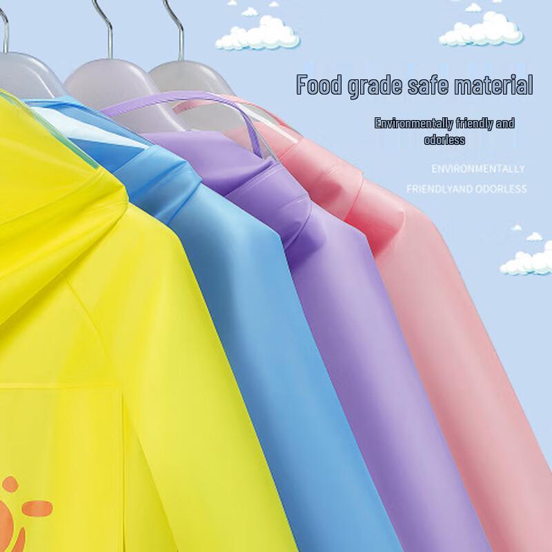 Children's Cartoon Rain Poncho with Backpack Slot