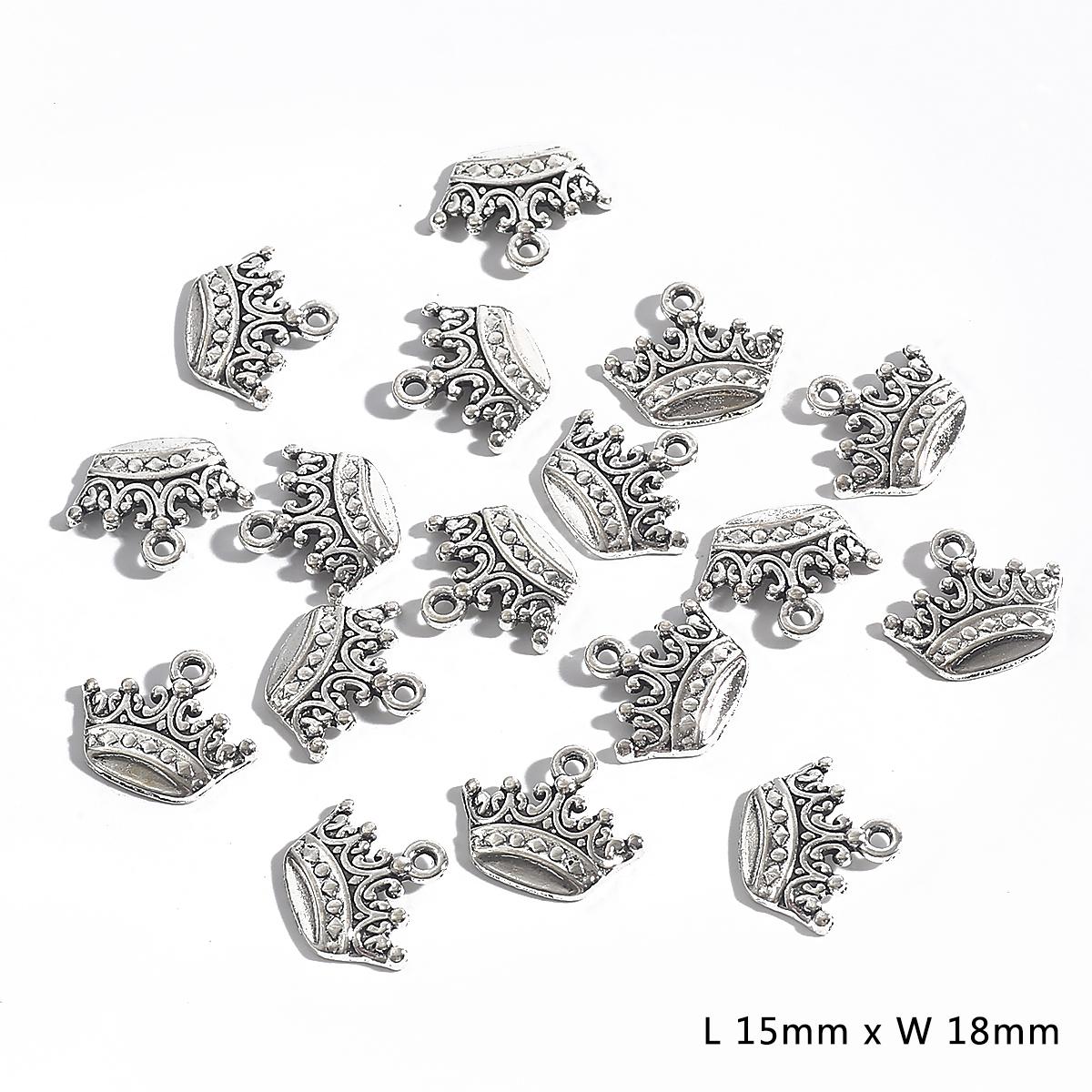 

20-50 шт., подвески, Корона, разные размеры, античное серебро, цветные подвески, изготовление ювелирных изделий своими руками, изготовление ювелирных изделий ручной работы 03 15×18mm 20pcs серебряный