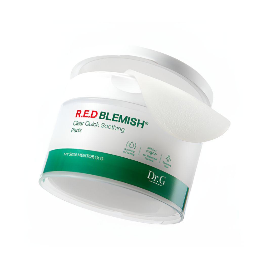 Dr.G Red Blemish Clear Quick Soothing Pad Cica Hydrating Toner Pads 70 Pads 130ml