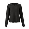Women's Fashionable Solid Color Lapel Long Sleeved Fashionable Versatile Pullover Sweater Top
