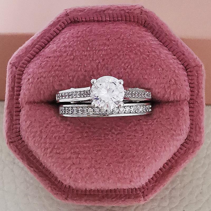 European & American Women's Engagement Ring, Non-Fading, R1518-R4320A, Niche Design