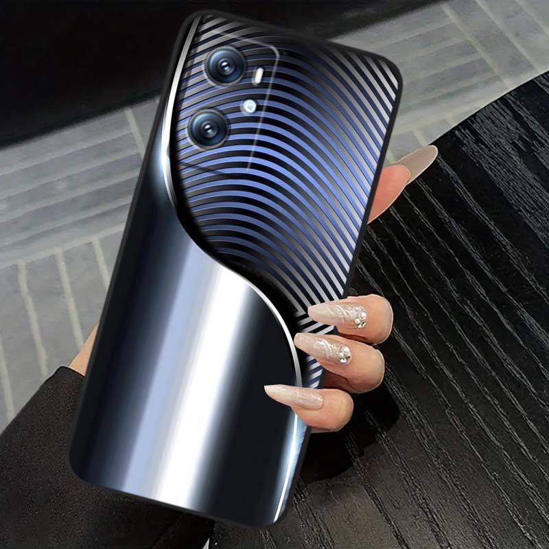 

Технологичное Арт Иллюстрация Для OPPO Reno 5 6 7 A96 A40 A58 Realme GT A74 A78 Neo2 A74 A78 Find X5 X3 X7 X8 Черный Чехол Для Телефона OPPO A72