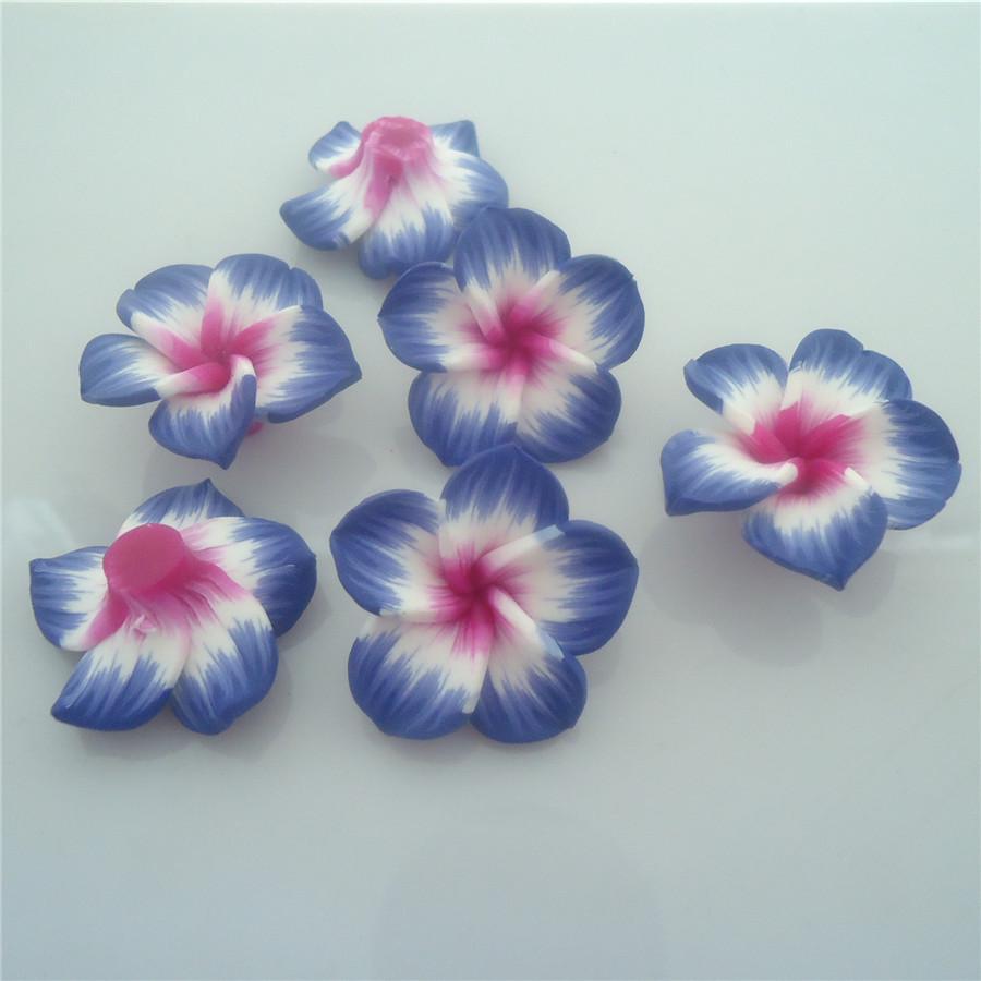 30mm Polymer Clay Floral Egg Accessories for DIY Jewelry & Hair