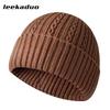 Hat for Men's Winter Casual Solid Color Knitted Hat for Women's Knitted Headcap Fashion Cold Hat