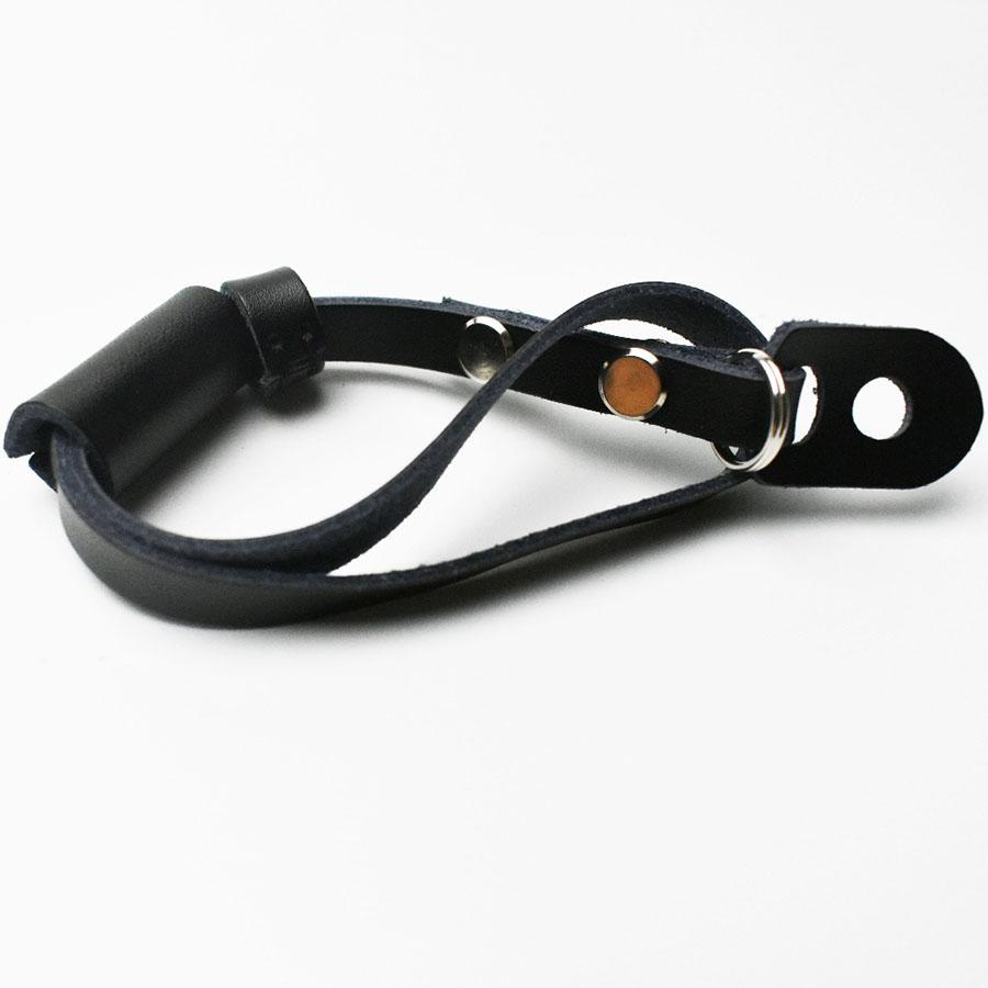 1×Handmade Black Genuine Leather Digital Camera Wristbands Wrist Strap Universal