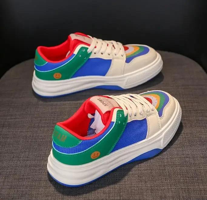 

Женские модные кроссовки на шнуровке, вулканизированная обувь, парные, нескользящая платформа, женская спортивная обувь, удобная повседневная обувь для скейтборда 40