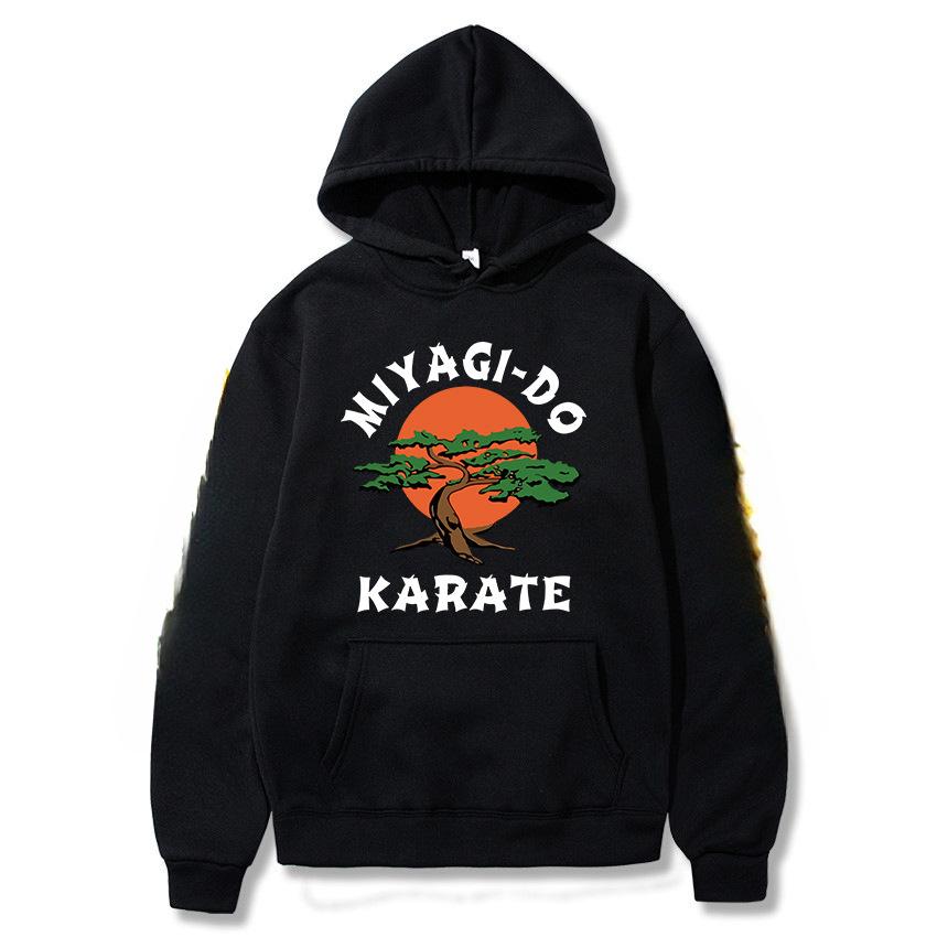 

Новая толстовка с капюшоном Cobra Kai Karate Kid Snake Kobra No Mercy в стиле ретро 80-х для боевых искусств унисекс для женщин, подходящая одежда M чёрный