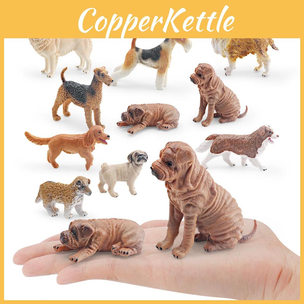 Pvc Lifelike Dog Sculpture Collection For Kids Learning And Decor