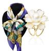 Imitation Pearl Three-ring Scarf Buckle