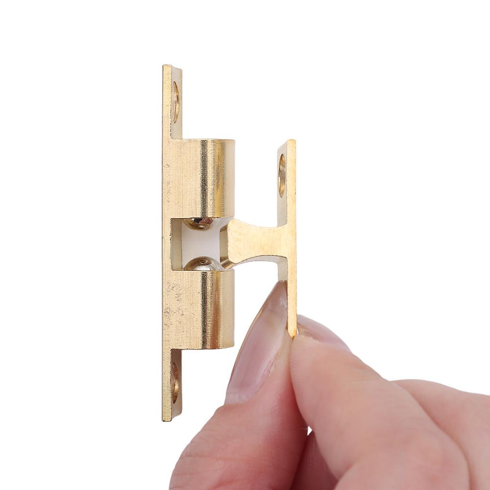 1Pcs Closet Tension Latch Bead Lock Brass Copper Double Spring Steel Ball Door Bumper 40/50/60/70mm Damper Buffer Door Catch