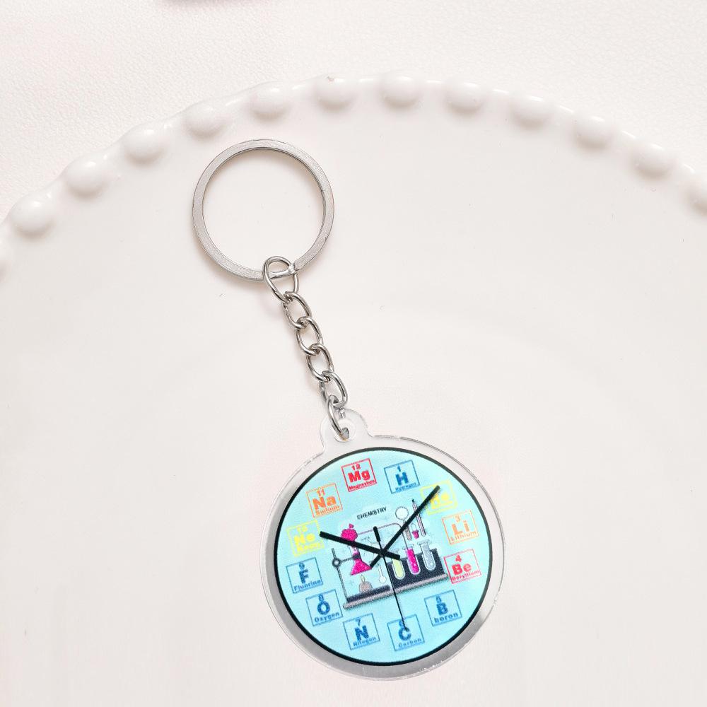 Creative Chemistry Elements Acrylic Keychain - Fun Gift for Teachers and Students