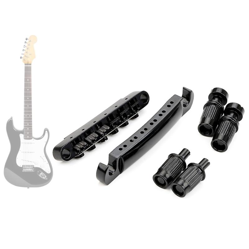 12 String Electric Guitar Bridge Roller Saddle Bridge Tailpiece Easy Install