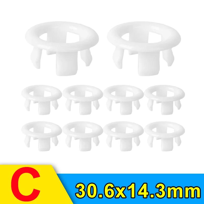 

Plastic Sink Hole Overflow Cover Kitchen Bathroom Wash Basin Trim Bath Sink Round Hollow Ring Plug Replacement Wash Basin Covers 1PC