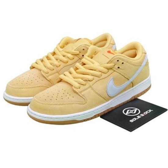 

Nike SB Dunk Low Pro ISO Saturn Gold FJ1674-700 Men s Size EU 44.5 золотой