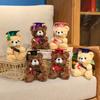 Doctor bear doll wearing doctor hat teddy bear graduation commemorative gift plush toy bear doll