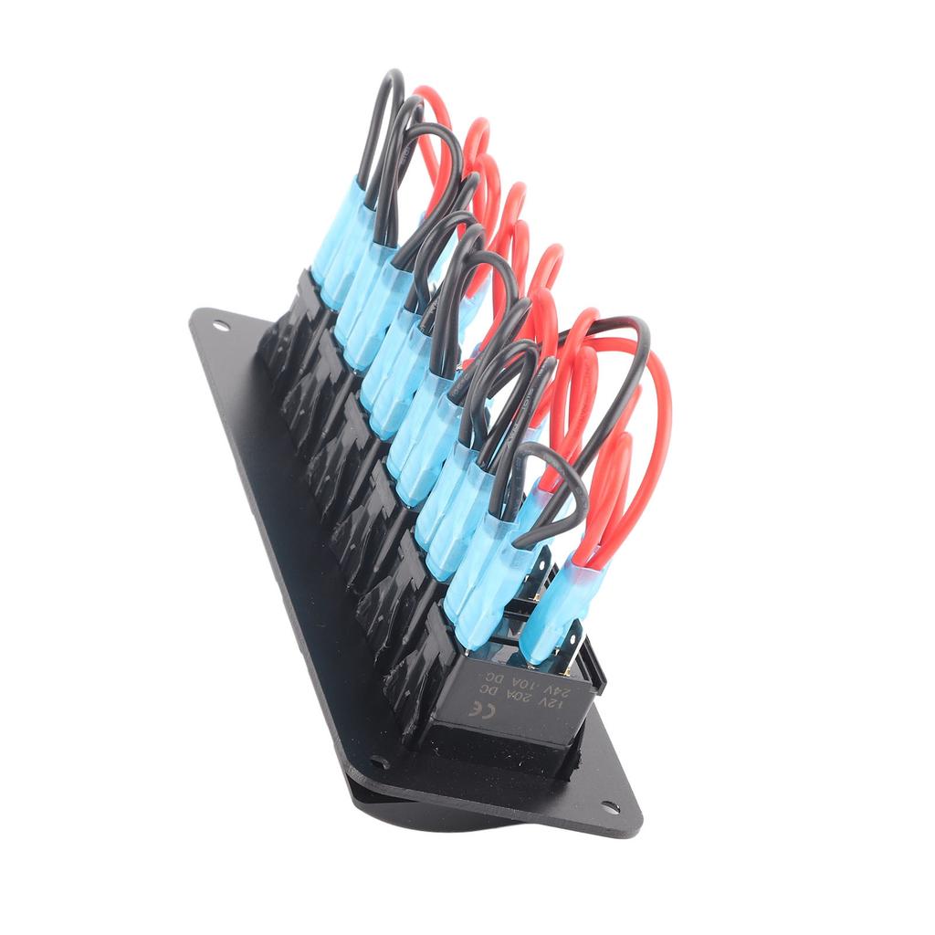 לוח מתגי רוקר 6 מצבים מואר LED מתג הפעלה/כיבוי עמיד למים הגנת מעגל למכונית קרוואן אוטובוס ימי סירה טרקטורון UTV