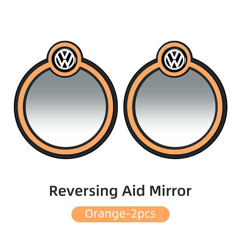 RSQ1 Car Stickers Rearview Mirror Auxiliary Blind Spot Assist Mirror with Suction Cup For VW Scirocc Beetle Tiguan Sharan Touran