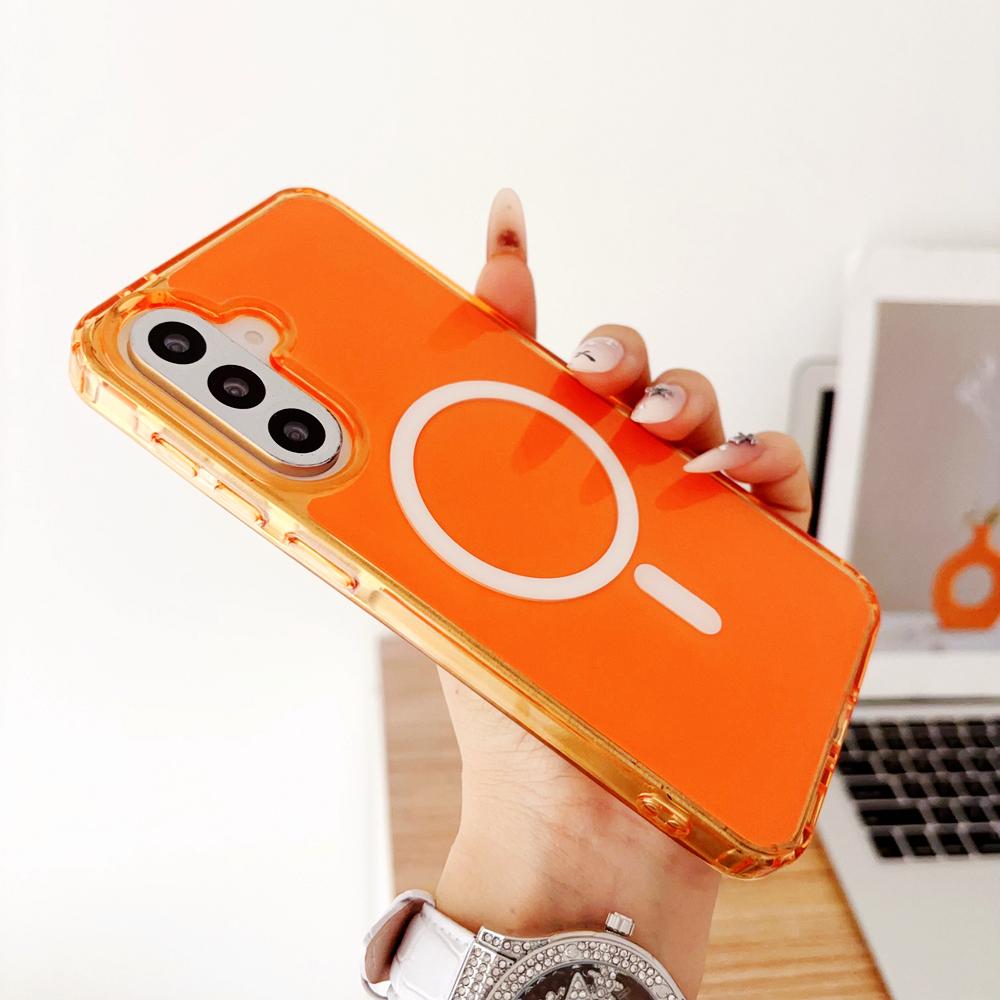 KEYSION Luxury Magnetic Case for Samsung A57 5G A37 5G Soft TPU+PC Shockproof Phone Back Cover for Galaxy A56 5G A36 5G
