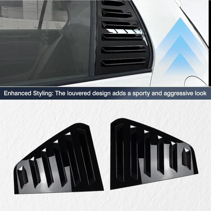 Pair Rear Side Window Trim Spoiler for Volkswagen VW Golf 6 MK6 2008-2012 Window Shutter Cover Louver Air Vents
