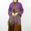 Spring and Autumn Jacquard Polyester Shawl Decorative Long Scarf Women's Large Size Scarf Two Tassel Headscarf