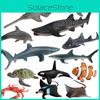 Simuliertes Haifisch-Schildkröten-Clownfisch-Krabben-Orca Meereslebewesen Modell Ornament Für Aquarium Dekoration