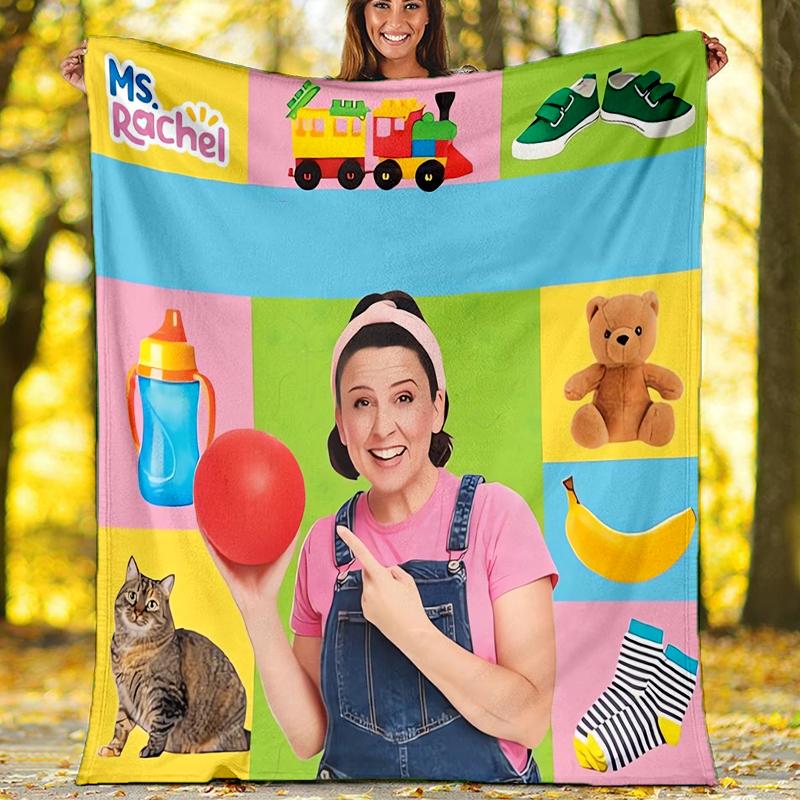Di Più. Coperta Stampata Tema Rachel - Perfetta per Divano, Letto, Viaggio e Uso Esterno | Lavabile in Lavatrice, Accogliente e Durevole.